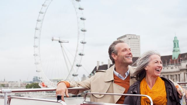 London couple smiling